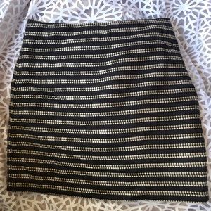 Loft multi Navy Black Tan above the knee sz 4